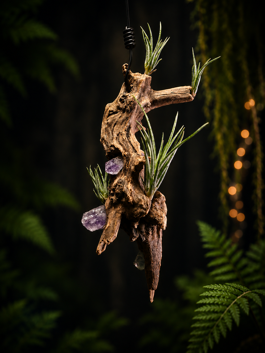 Pringlei Hanging Display with Amethyst